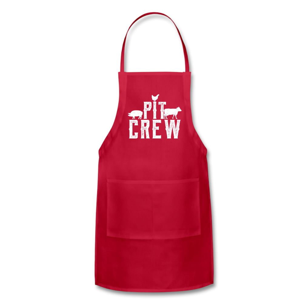 Pit Crew Apron Adjustable Apron | Spreadshirt 1186 SPOD Red 