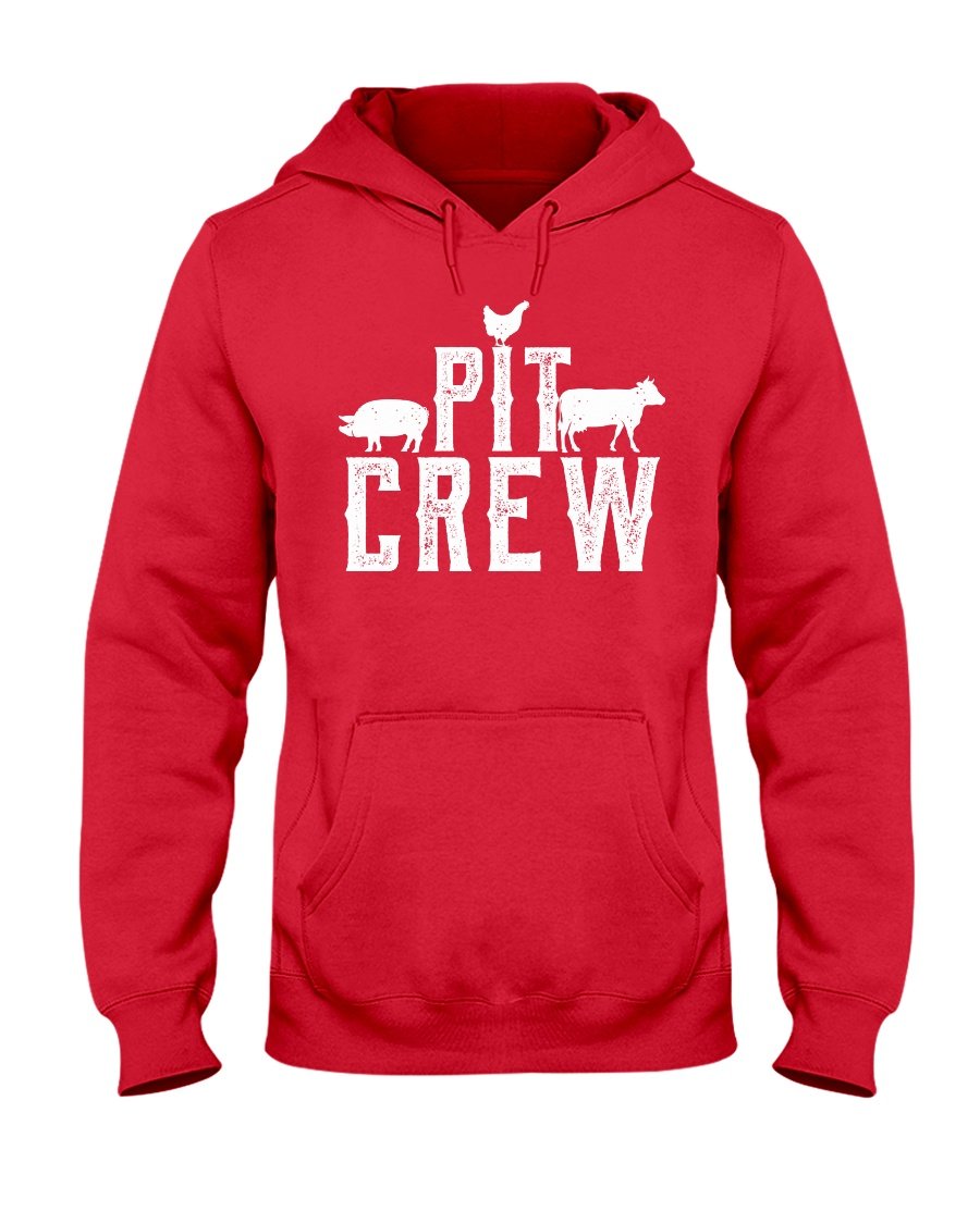 Pit Crew Hoodie Apparel Fuel Dark Colored Hoodie Red S