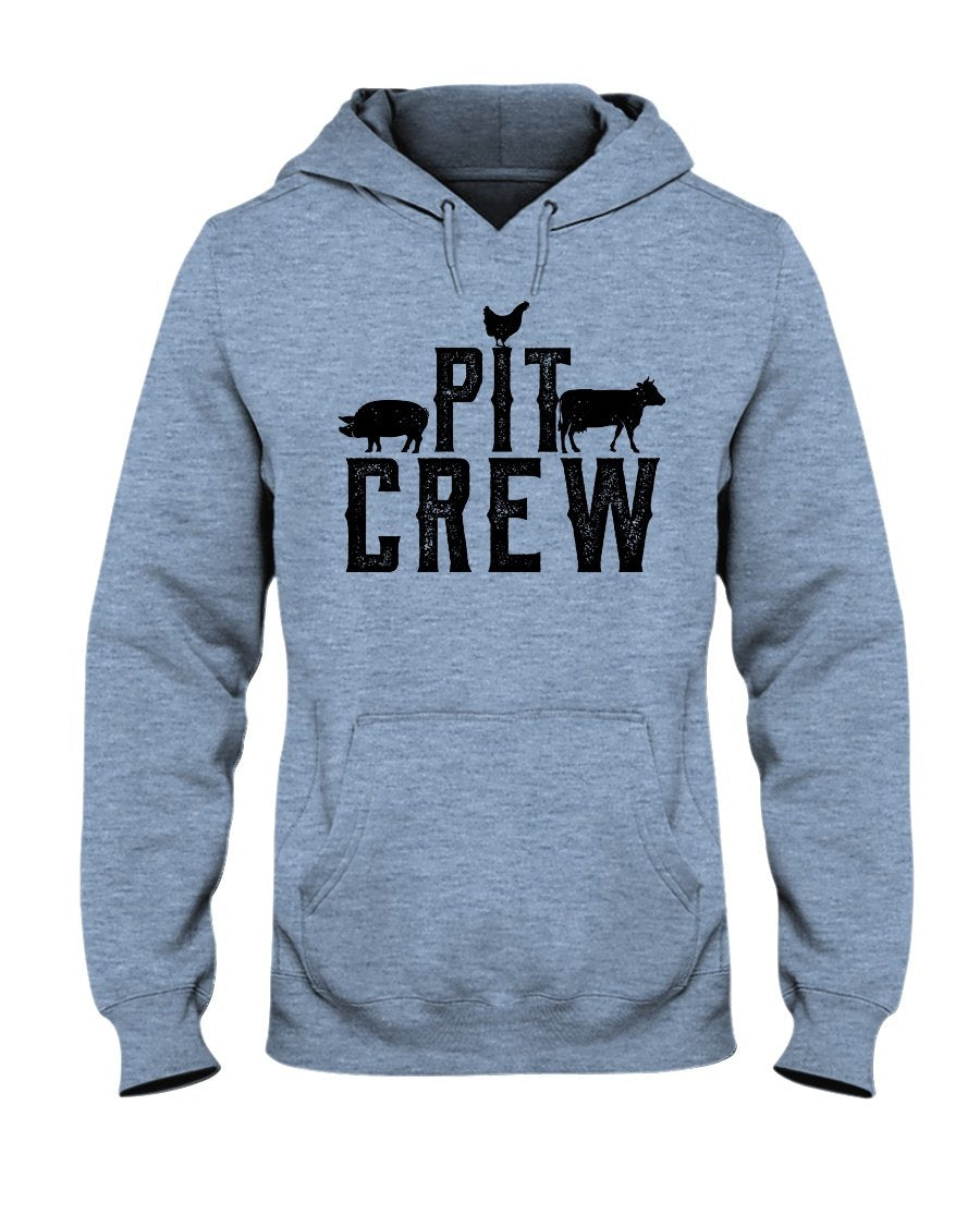 Pit Crew Hoodie Apparel Fuel Light Colored Hoodie Light Blue S