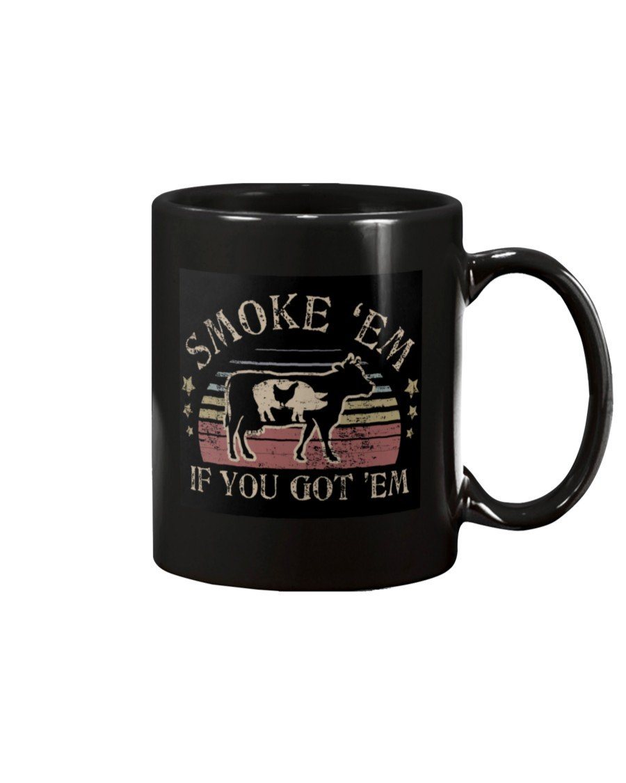 Smoke 'Em If You Got 'Em Mug Drinkware Fuel 15oz, Black Black 