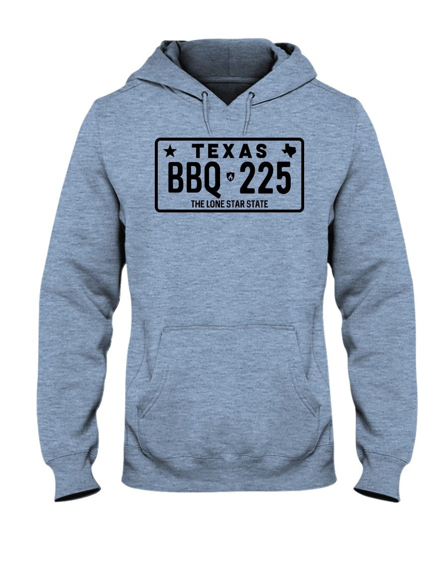 Texas BBQ 225 Apparel Fuel Light Colored Hoodie Light Blue S