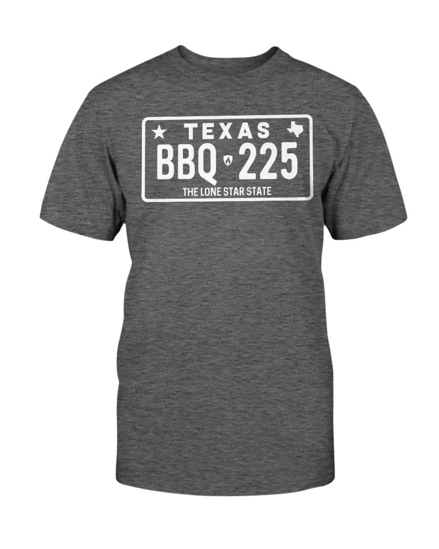 Texas BBQ 225 T-Shirt Apparel Fuel Dark Colored T-Shirt Charcoal Heather S
