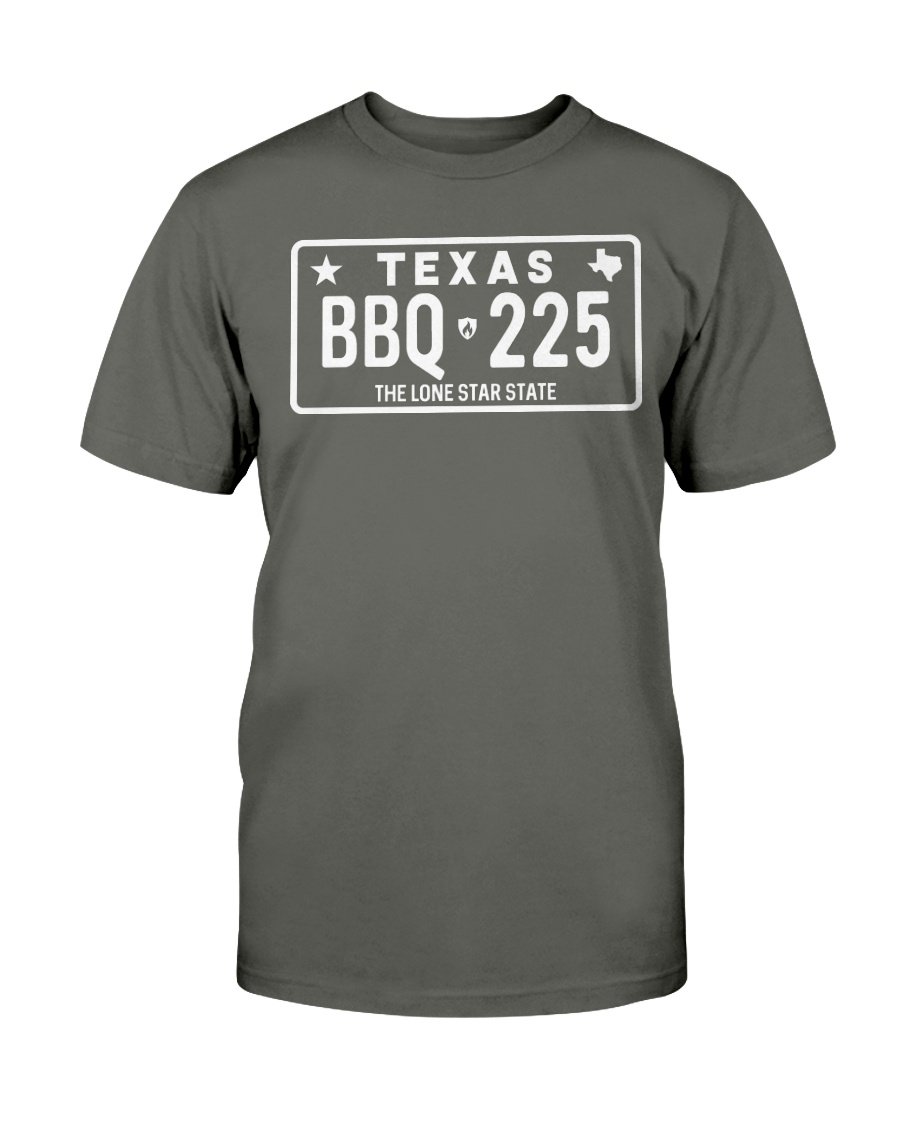 Texas BBQ 225 T-Shirt Apparel Fuel Dark Colored T-Shirt Smoke Gray S
