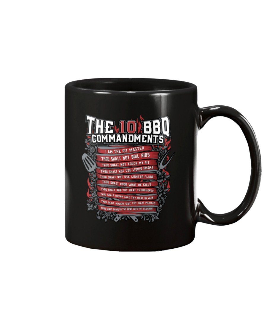 The 10 Commandments of BBQ | Grilling BBQ Mug Mugs Fuel 