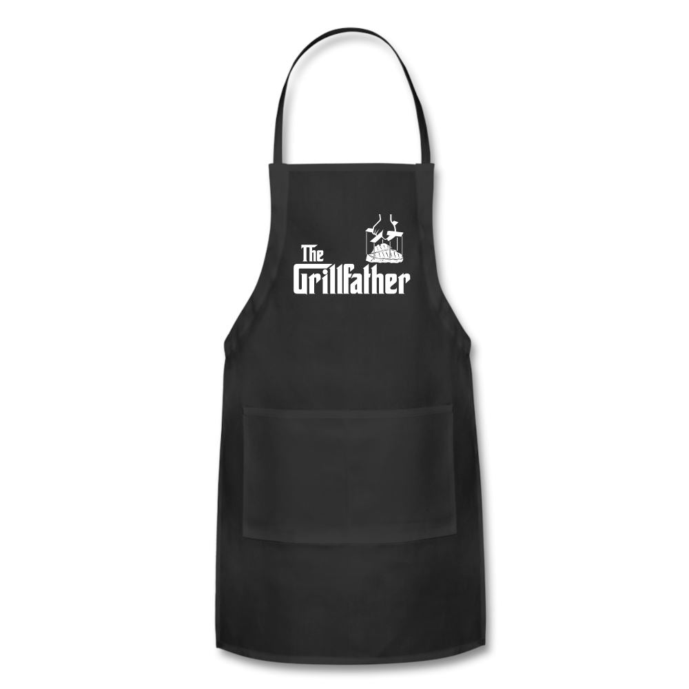 The Grillfather Apron Adjustable Apron | Spreadshirt 1186 SPOD Black 