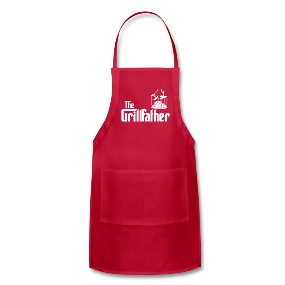 The Grillfather Apron Adjustable Apron | Spreadshirt 1186 SPOD Red 