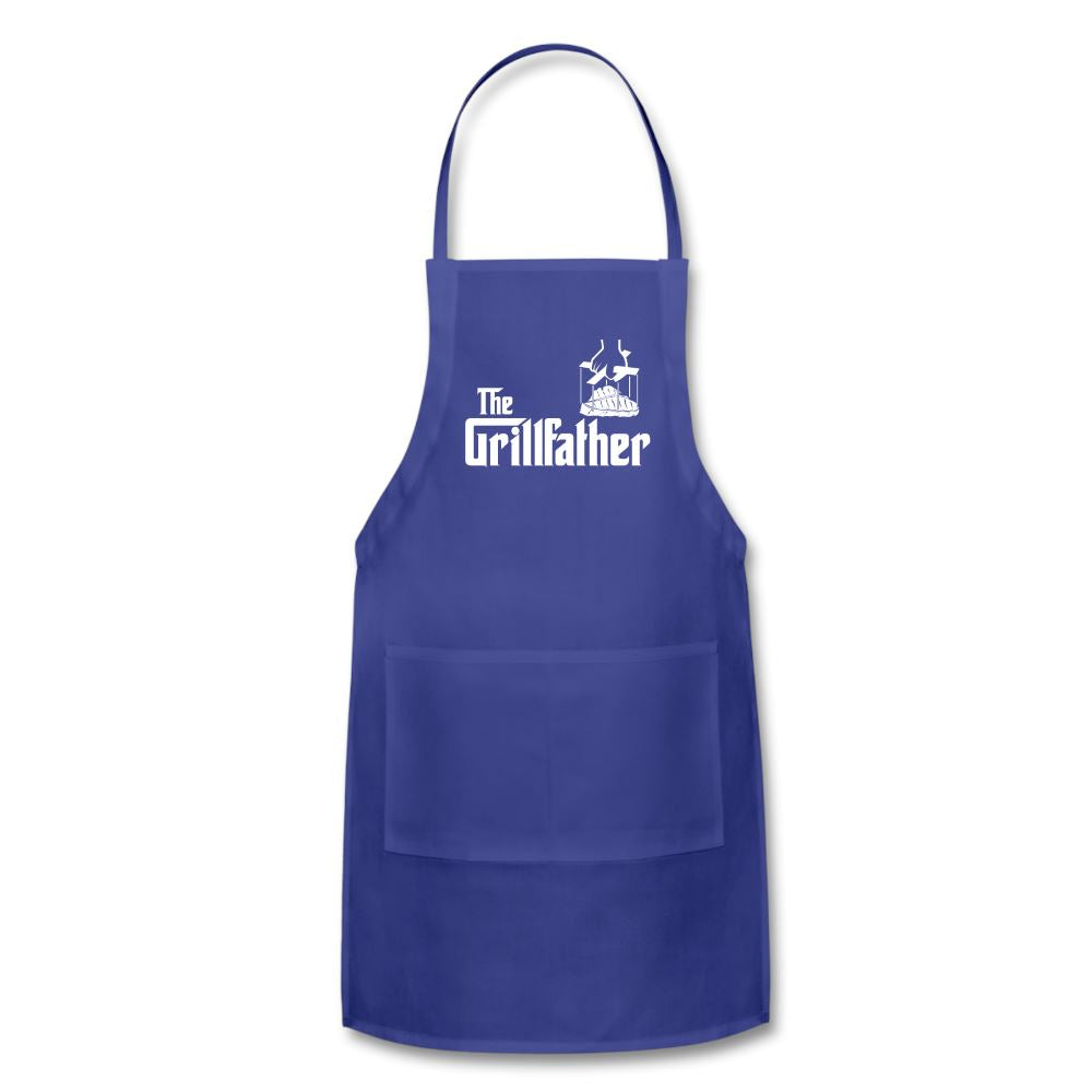 The Grillfather Apron Adjustable Apron | Spreadshirt 1186 SPOD Royal Blue 