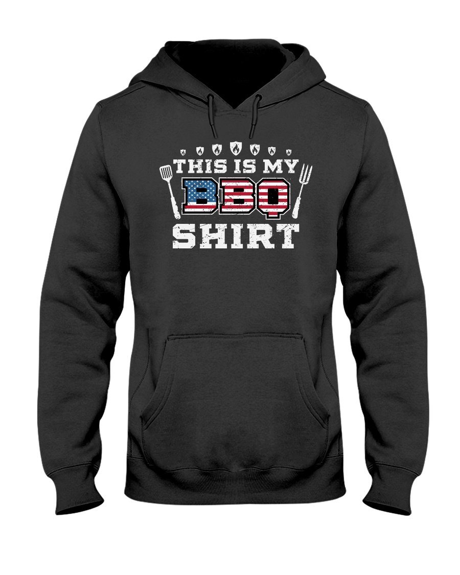 This Is My BBQ Shirt Hoodie Apparel Fuel Dark Colored Hoodie Black S