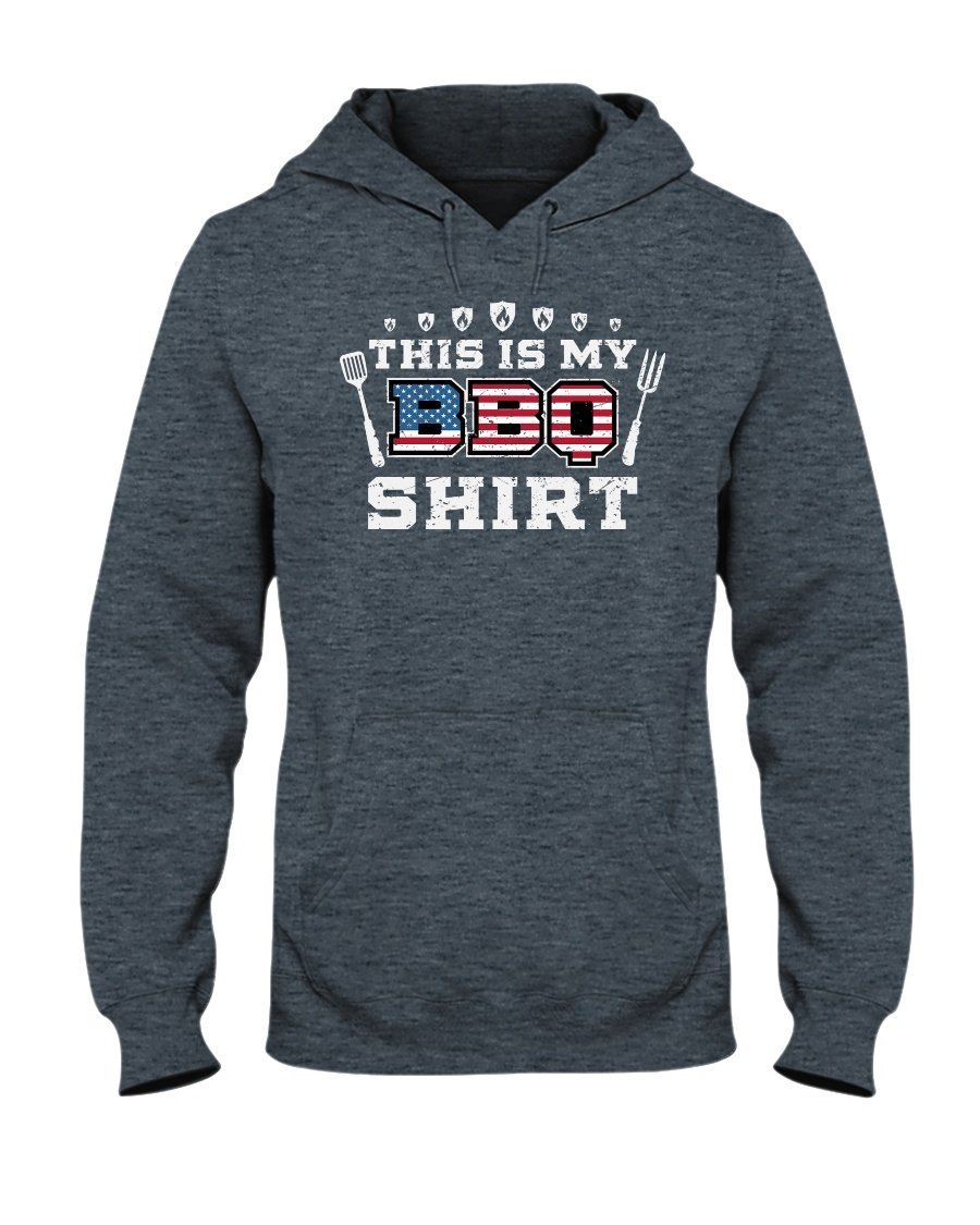 This Is My BBQ Shirt Hoodie Apparel Fuel Dark Colored Hoodie Dark Heather S