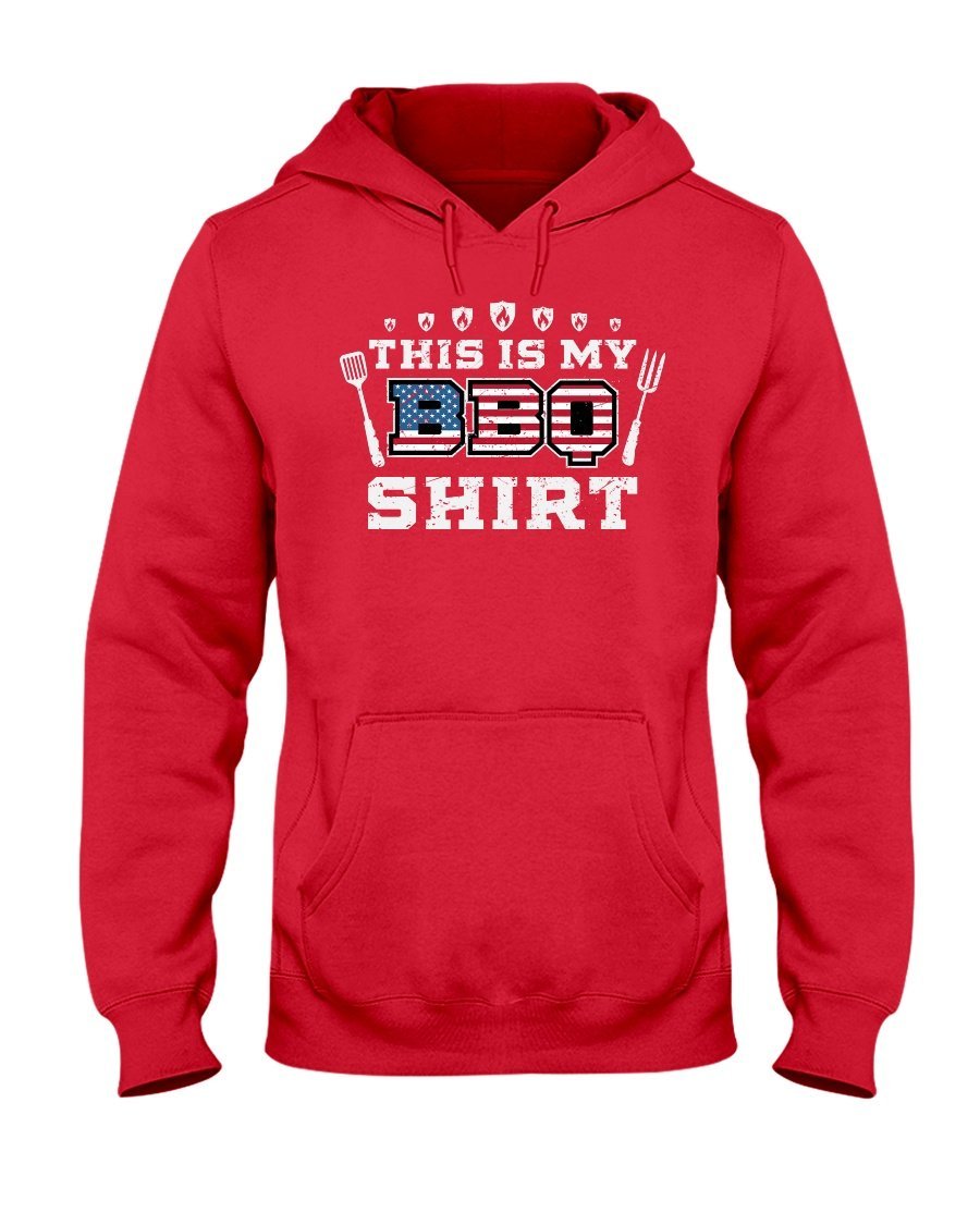 This Is My BBQ Shirt Hoodie Apparel Fuel Dark Colored Hoodie Red S