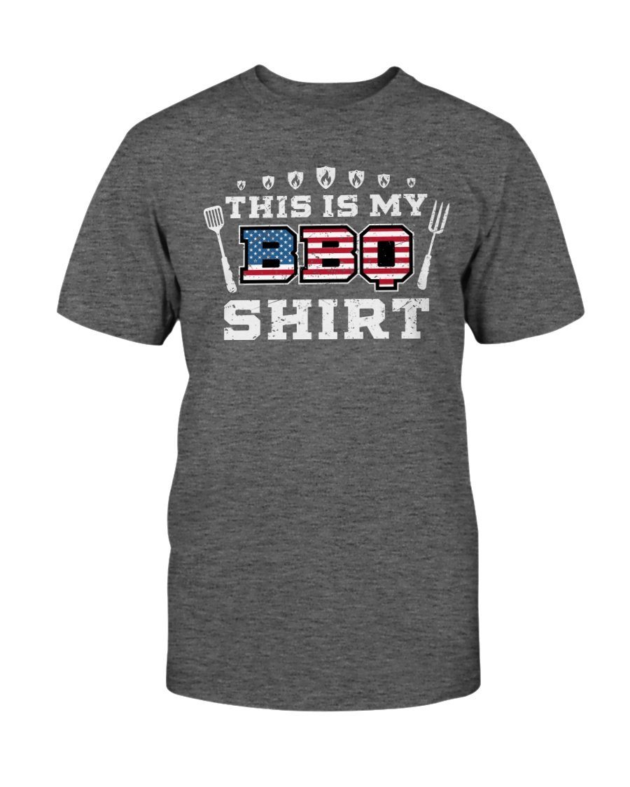 This Is My BBQ Shirt T-Shirt Apparel Fuel Dark Colored T-Shirt Charcoal Heather S