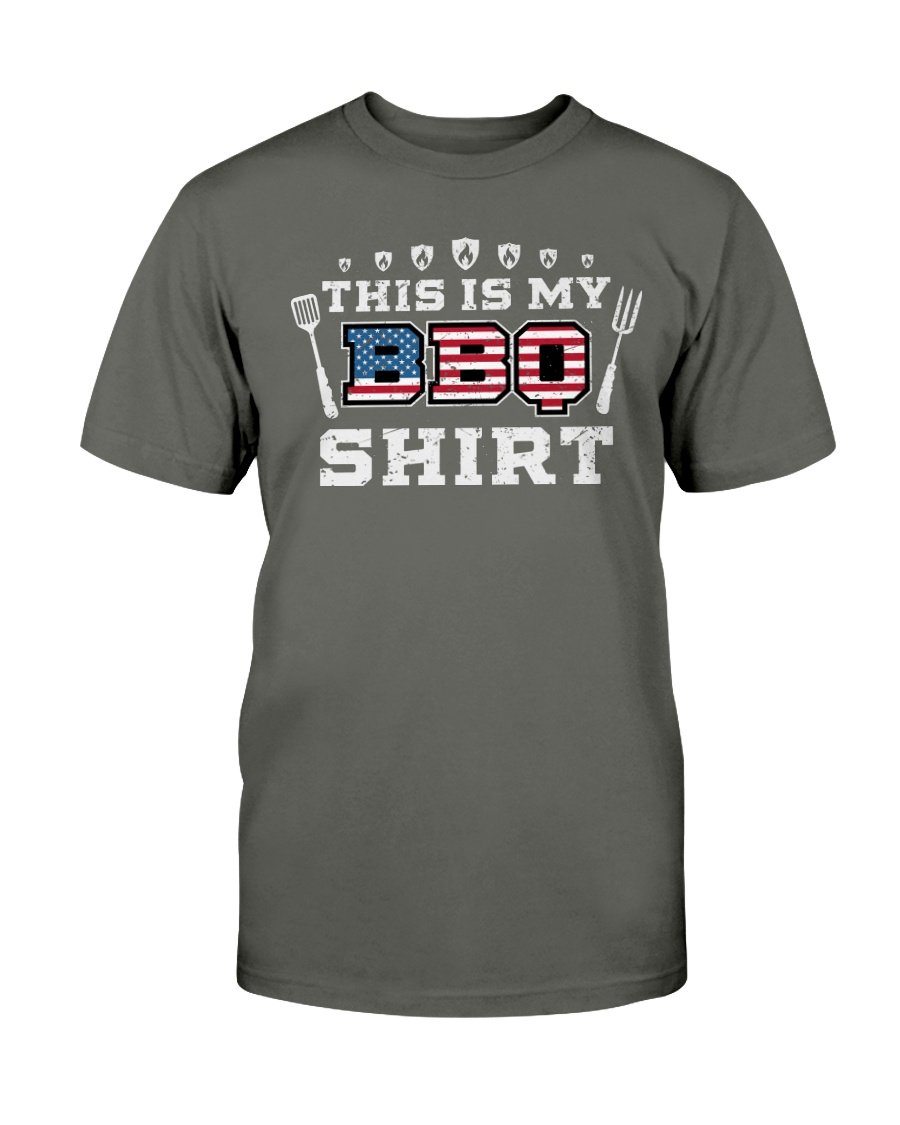 This Is My BBQ Shirt T-Shirt Apparel Fuel Dark Colored T-Shirt Smoke Gray S