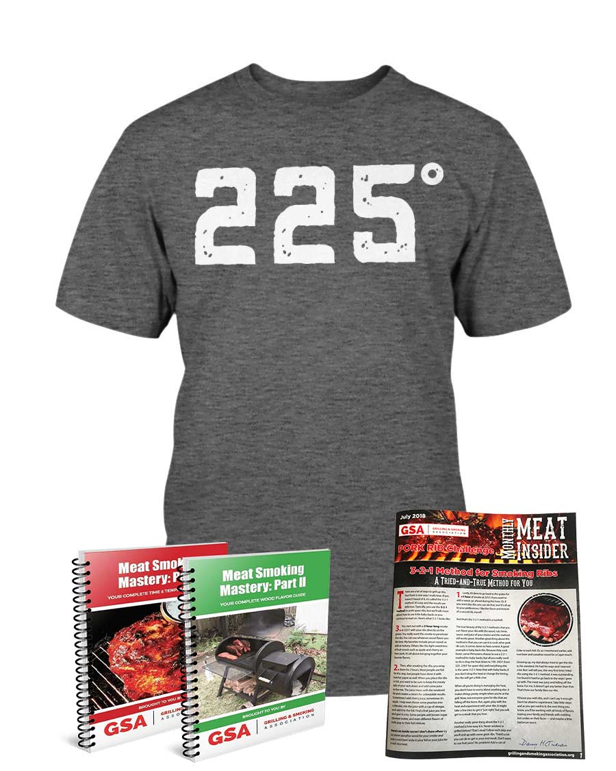 VIP T-Shirt of the Month Club Apparel Fuel 225F Low N Slow Charcoal Heather S