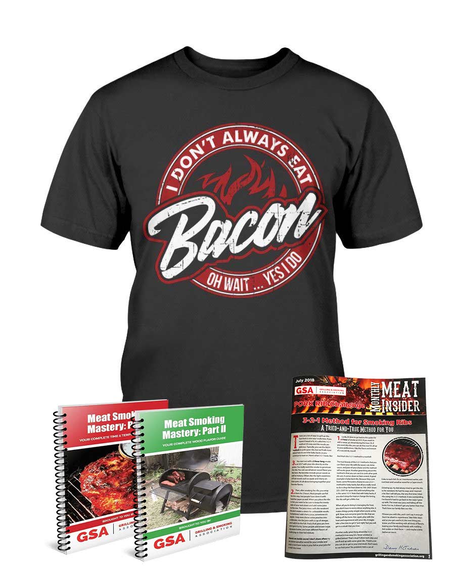 VIP T-Shirt of the Month Club Apparel Fuel I Don't Always Eat Bacon Black S