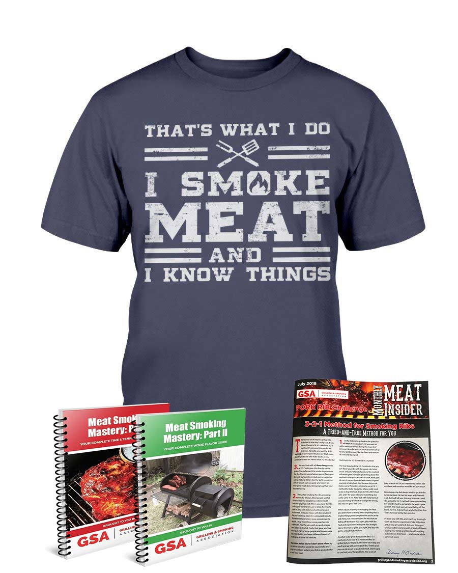 VIP T-Shirt of the Month Club Apparel Fuel I Smoke Meat And I Know Things Navy S